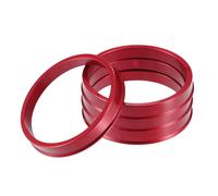 A ABSOPRO Bagues De Centrage De Moyeu De Voiture Od 67,1 mm vers Id 60,1 mm Bagues De Centrage De Moyeu en Alliage D'Aluminium Rouge (Lot De 4)