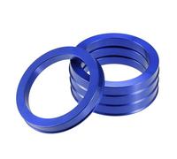 A ABSOPRO Bagues De Centrage De Moyeu De Voiture Od 72,6 mm Vers Id 57,1 mm Bagues De Centrage De Moyeu D'Essieu En Alliage D'Aluminium Bleu (Lot De 4)