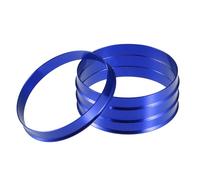 A ABSOPRO Bagues De Centrage De Moyeu De Voiture Od 72,6 mm Vers Id 71,1 mm Bagues De Centrage De Moyeu D'Essieu En Alliage D'Aluminium Bleu (Lot De 4)