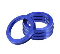 A ABSOPRO Bagues De Centrage De Moyeu De Voiture Od 73,1 mm Vers Id 56,1 mm Bagues De Centrage De Moyeu En Alliage D'Aluminium Bleu (Lot De 4)