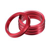 A ABSOPRO Bagues De Centrage De Moyeu De Voiture Od 73,1 mm vers Id 60,1 mm Bagues De Centrage De Moyeu D'Aluminium Rouge (Lot De 4)