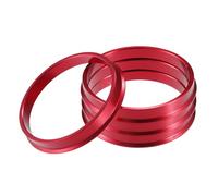 A ABSOPRO Bagues De Centrage De Moyeu De Voiture Od 73,1 mm vers Id 66,6 mm Bagues De Centrage De Moyeu en Alliage D'Aluminium Rouge (Lot De 4)