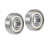 A ABSOPRO Bille Roulement Double Blindé 6201ZZ 12x32x10mm Chrome (Ensemble de 2)