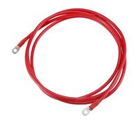 A ABSOPRO Câble de Batterie 6 AWG Plus résistant 274 cm 9FT 6 AWG Jauge de câble d'inverseur de Batterie de Voiture avec cosses de 5/16 Pouces en cuivre Pure Rouge