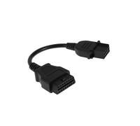 A ABSOPRO Câble D'Extension Adaptateur De Connecteur De Diagnostic De Voiture 8 Broches Vers 16 Broches Obd2 Mâle Vers Femelle Câble De Diagnostic 12 V 30 Cm 1 Pièce Remplacement d'article