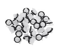 A ABSOPRO Clip de panneau latéral n°11547581 Clips automobiles pour Buick Enclave 2018-2023 Plastique Blanc (Lot de 30)