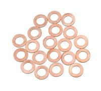 A ABSOPRO Cuivre Rondelle M10 x 18mm x 1mm Plat Anneau Joint étanchéité (Ensemble de 20)
