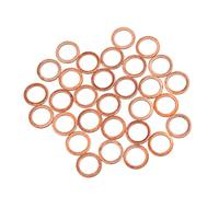 A ABSOPRO Cuivre Rondelle Universel 12mm Plat Anneau Joint étanchéité (Ensemble de 30)