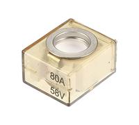 A ABSOPRO Fusible De Batterie Marin 80A 1Pc Étanche pour Bateau, Voiture | Marron, Argenté, Plastique, Métal, 2.8x2.3x1.6cm, Trou 8mm, Pour Bateau, Auto, Commerciaux, Avec Bloc Fusible