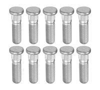 A ABSOPRO Goujon De Roue M12X1.5 pour Ford Focus 00-11 - 10 Pièces | Acier Chromé, M12x1.5, Longueur 29mm, Tête 18mm, Pour Dodge Atos 01-05, Pour Hyundai Accent 95-06, Pour Mazda MX-5 90-15