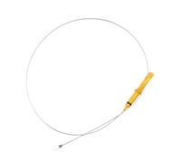 A ABSOPRO Jauge De Niveau D'Huile Moteur No.1530166020 Indicateur De Niveau D'Huile À Double Trou Pour Toyota Land Cruiser Plastique Métal Jaune Argenté