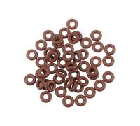 A ABSOPRO Joint Torique, Rondelle D'Étanchéité, 2mm De Diamètre Intérieur X 2mm De Section Transversale Pour Voitures, Camions, Suv, Remorques, Joints Toriques De Remplacement Marron 50Pcs