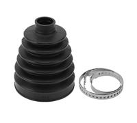 A ABSOPRO Kit De Soufflet De Joint De Cv No.8T0498203 Avec Colliers Soufflet De Joint De Vitesse Constante Pour Audi A4 2013-2016 Pour Audi A5 2012-2017 Caoutchouc Noir Solide Durable