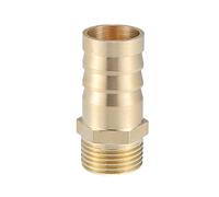 A ABSOPRO Laiton Tuyau Raccord Connecteur, 3/8" NPT 16mm pour Voiture Laiton Or Ton