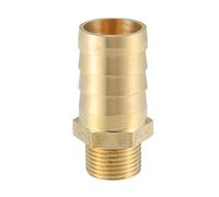 A ABSOPRO Laiton Tuyau Raccord Connecteur, 3/8" NPT 19mm pour Voiture Laiton Or Ton