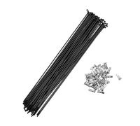 A ABSOPRO Lot de 36 Rayons De VéLo 14G pour VTT, en Acier Noir