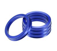 A ABSOPRO Lot De 4 Bagues De Centrage De Moyeu De Voiture Od 67,1 mm Vers Id 54,1 mm Bagues De Centrage De Moyeu En Alliage D'Aluminium Bleu