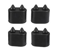 A ABSOPRO Lot de 4 pare-chocs de portière de voiture en caoutchouc pour Chevrolet Chevelle 1964-1973 Noir