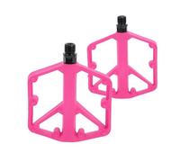 A ABSOPRO Pédale De Vélo Alliage D'Aluminium Universelle Pédale Plate De Vélo sans Bandes Réfléchissantes pour Axe De 14mm Pédale Antidérapante pour BMX VTT Vélos De Route 1 Paire Rose