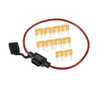 A ABSOPRO Porte-fusible étanche à Lame 5A, Support de fusible 16 AWG, Support de fusible en Ligne de Style Lame en métal Noir