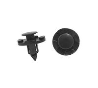 A ABSOPRO Poussez Rivet 8mm Retenue Attache Pare-chocs Clip Noir (Ensemble de 50)