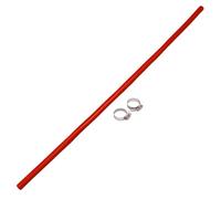 A ABSOPRO Raccord Droit Tuyau En Silicone 4 Couches De Tissu Intercooler Chauffeur Turbo Tubulure D'Admission Radiateur Tube De Refroidisement 1500mm rouge 25mm