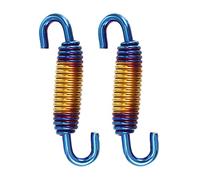 A ABSOPRO Ressort D'Échappement Moto Universel Doré 2 Pièces Acier Inox 304