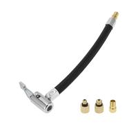 A ABSOPRO Tube De Rallonge Pour Gonfleur De Pneus Durable 18 Cm M8X0.8 15,5 Mm Od Adaptateur De Tuyau D'Extension De Pompe À Air Pour Valve De Pneu Avec Adaptateur De Filetage Nylon Noir