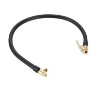 A ABSOPRO Tube De Rallonge Pour Gonfleur De Pneus Durable 19,69 Pouces M8X0.8 Adaptateur De Tuyau D'Extension De Pompe À Air Pour Valve De Pneu En Caoutchouc Dégonflable Noir 1Pc