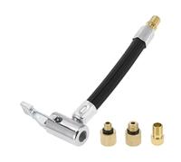 A ABSOPRO Tube De Rallonge Pour Gonfleur De Pneus Durable 4,72" M8X0.8 Adaptateur De Valve De Pneu De 15,5Mm De Diamètre Extérieur Pour Pompe À Air Avec Adaptateur De Filetage Nylon Noir