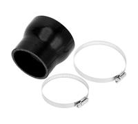 A ABSOPRO Tuyau En Silicone Noir 63-80mm 0° 1pc Pour Refroidisement | Diam Intérieur 63-80mm, Longueur 76mm, Épaisseur 5mm, Degré 0°, Avec 2 Colliers, Temp -60°C ~ 300°C, Pression 1Mpa, Universel