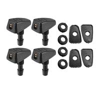 A ABSOPRO Universel Réglable Pare-brise Lave-glace Buses Trousse Noir - 12 pcs