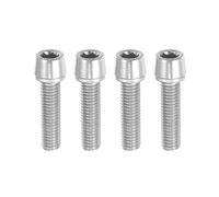 A ABSOPRO Vis Conique pour Potence De Vélo M5X20mm, Couleur Argent (Lot De 4)