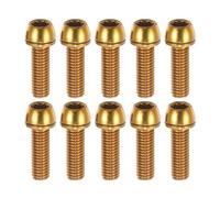 A ABSOPRO Vis Conique pour Potence De Vélo M6X20mm Couleur Or (Lot de 10)