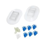 A ABSOPRO Voiture Côté Jupe Fixation Clip Ensemble pour Citroen DS3-10pcs Blanc Remplacement d'article