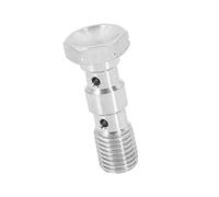 A ABSOPRO Voiture Double Banjo Boulon M10x1.25 Métrique Filetage Frein Raccord Adaptateur