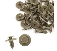 A ABSOPRO Voiture Rivets Boucle Retenue Attache Clips Plastique Beige (Ensemble de 30)