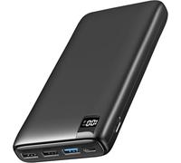 A ADDTOP Batterie Externe - 22.5W Power Bank Charge Rapide- Batterie Portable Power avec Ecran LED, 3 USB-A Sortie & 1 USB-C Sortie, Entrée pour Smartphone, iPhones, Tablets