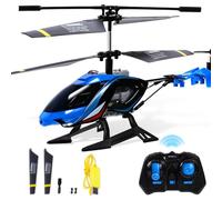 A ALPHA Sky Rover Hélicoptère RC, 2.4G Avion télécommandé avec lumières LED, Hélicoptère télécommandé Jouet intérieur extérieur pour Enfants Garçons Filles 8 9 10 11 12 Ans, Bleu