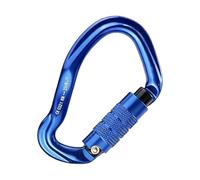 À Anneau en D - Clip en Aluminium Lourd De 8 Cm, Crochet Porteur | Connecteur De Gréement Solide pour Corde De Hamac, Plomb pour Animaux De Compagnie, Entraînement en Rappel, Randonnée, Cam