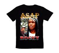 A$AP ASAP Rocky American Hip-HOP Rap Artist Rock R&B Music Cool Band T-Shirt Black S