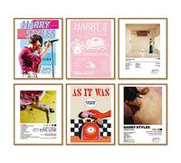 A ART·ZONE Harry Styles Posters cadeaux 8x10 Pouces Impression sur toile Sans cadre Ensemble de 6 Affiche de musique La chambre Décoration murale esthétique Taylor Swift Affiches