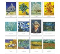 A ART·ZONE Van Gogh Greeting Cards (30 Cards) 5.6x4 Inches Blank Postcard Set