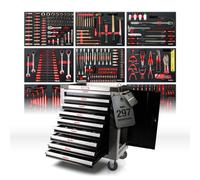 À Ateliers Mobiles XXL 9 Tiroirs Avec Semelles Rempli Avec Outil