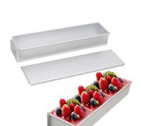 à avec couvercle - de cuisson en aluminium antiadhésif | à gâteau rectangulaire plateau amovible pour gâteau au fromage mousse pâtisserie essentiels de cuisson pour four in