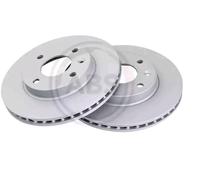 2x Disque de frein ventilé 18492 A.B.S. pour VAUXHALL OPEL