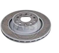 2x Disque de frein perforé/ventilé de l'intérieur 18530 A.B.S. pour MASERATI