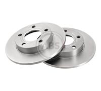 A.B.S. 2X Disque De Frein Arrière 245 Voll Pour Audi Coupe 89 8B 80 8C B4