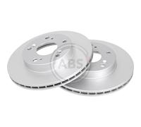 2x Disque de frein ventilé 17690 A.B.S. pour HONDA CIVIC VII Hatchback CR-Z