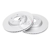 2x Disque de frein ventilé 18310 A.B.S. pour HONDA CIVIC IX CIVIC IX Tourer
